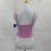 Abound Purple Tulip Crop Top Womens XS Extra Small Gathered Tie Front Sweetheart