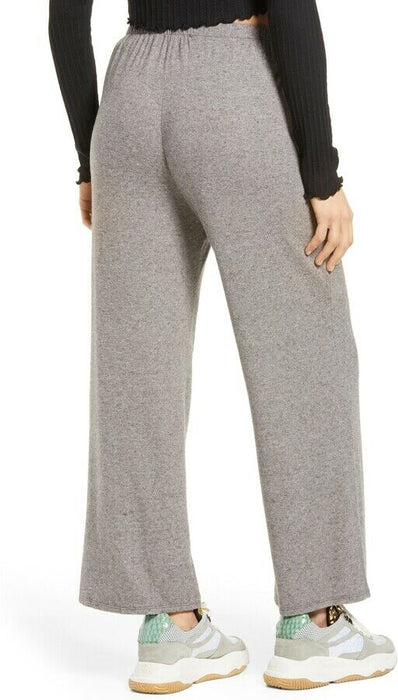 All In Favor Women's Wide Leg Lounge Pants Size XS In Grey Ivory