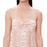 AFRM Mini Slip Dress With Lace Detail In Pastel Pink Snake Print Size L $118