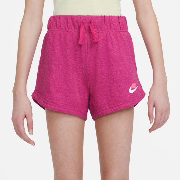 Nike Sportswear Girls' Jersey Shorts Fire Berry Size S
