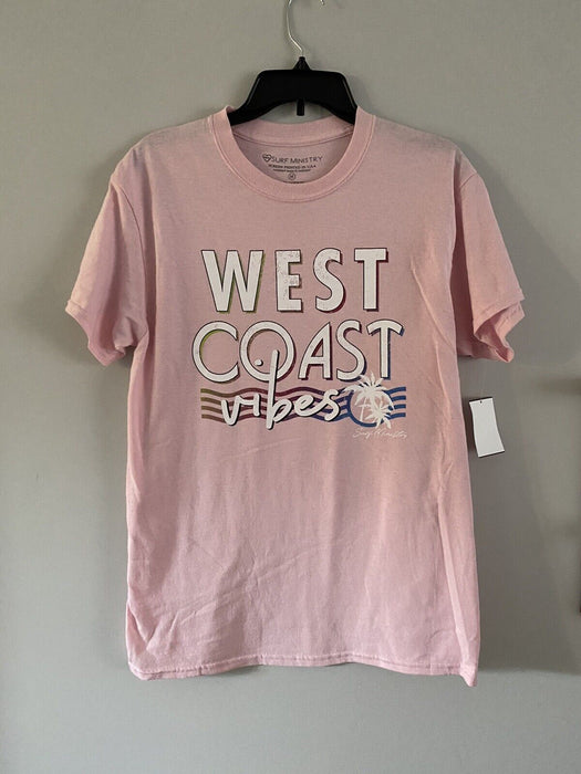 Surf Ministry West Coast Vibes Long Tee Pink Size M