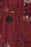 Robe rouge à imprimé floral à volants pour femme ICHI taille 40 M longueur genou