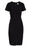Harper Rose women's  Short Sleeve V-Neck Sheath Dress $159 size 14 in black