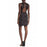 19 Cooper Women's  Lace Back Sheath Dress Black Floral Printed size XS