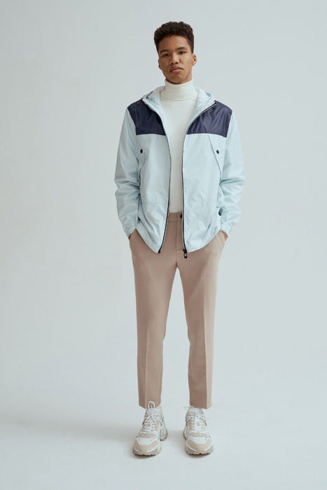 Noize Men's Oden Hooded Windbreaker Zip Jacket In Ice Blue $198