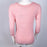 Poof NY women's Pastel Pink V-neck Twist Front  3/4 Sleeve Sweater size M $44