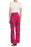 Catherine Malandrino Festive Printed Soft Pants Floral Pink Straight Size L
