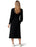 Ever New Olivia Fit And Flare Knit Belted Dress In Black Size 4 NWT