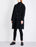 The Kooples $900 Women's Long Sleeve Studded Wool Coat In Black Size 34