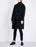 The Kooples 900 $ Manteau en laine clouté à manches longues pour femme en noir taille 34