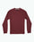 RVCA Men's Long Sleeve T-Shirt In Pompei Red Stripe Size M