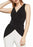 BCBGMAXAZRIA Sleeveless Wrap Front Tunic Top In Black Crisscross Size XS $188