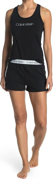 Calvin Klein Women' Logo Sleepwear - PJ Shorts Navy Size M (Shorts Only)