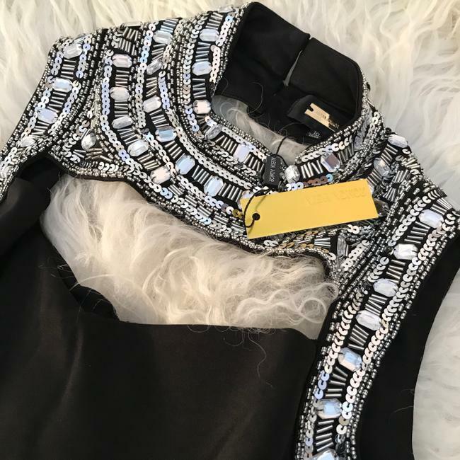 Alexia Admor Nordstrom Jewelled Cutout Sheath Dress Black Size 4 $400