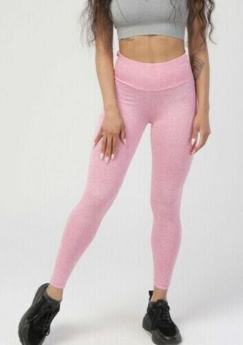 Pro-fit High Waist Gym Leggings Fitness Sport Training Yoga Pants Size S pink