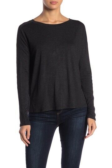 Cotton On Body NORDSTROM Sleep Recovery Long Sleeve Top Black Marle Size XS