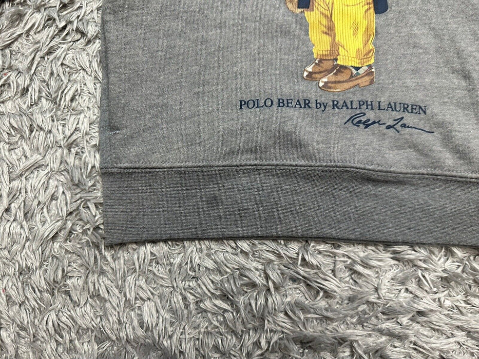 Polo Ralph Lauren Sweat à capuche en polaire à blocs de couleurs Polo Bear pour garçon Gris Taille 3