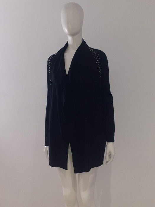 The Kooples Women's Wool And Cashmere Cardigan In Black Size 1 $345