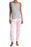 PJ Couture Ensemble Pyjama 2 Pièces Imprimé Coeur Imprimé Rose Gris Taille M