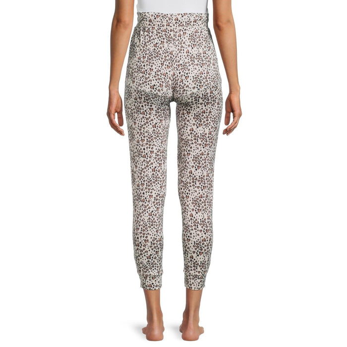 Jaclyn Intimates Leopard Polka Dot Print Elastic Waistband pants  Size Medium
