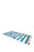 Moda At Home 100% Cotton Beach Towel Umbrella On Stripe White/Blue 35x70"