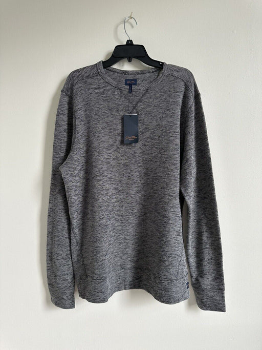 Good Man Brand Vintage Microlight Slub French Terry Crew Sweatshirt Grey L $140