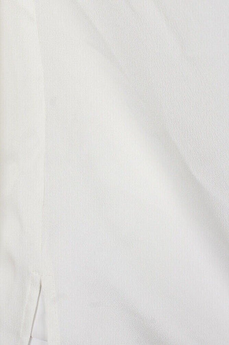 1.State Antique White Long-Sleeve One-Shoulder Bow Blouse Size M