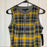 Maggy London Women's Zip Front Plaid Dress In Yellow/Grey/Black Size 8 $178