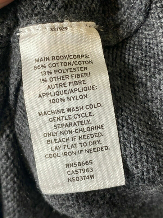 NWT 14th & Union Women's Grey Lace Trim V-Neck Sweater size XL