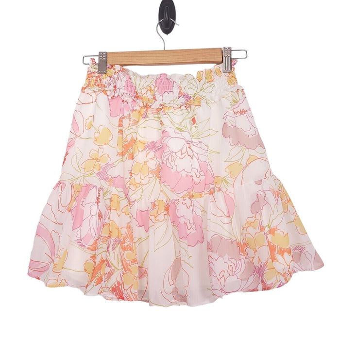 AMANDA UPRICHARD Women's Renata Floral Mini Skirt In Chesapeake size S $172