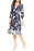 Robe portefeuille imitation floral à imprimé floral NWT Eliza J pour femmes. EJ9M214 taille 16 en bleu