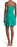Sage Collective Mini-robe portefeuille sans manches à volants en vert sarcelle taille 14