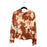 ABOUND Tie-dye Funnel Neck Thermal Top In Rust Tie Dye size S