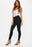 MISSGUIDED VICE  HIGHWAISTED SLASH RIPPED KNEE SKINNY JEANS BLACK UK8/US4 26