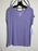 Jones New York Sport Rib T Shirt Short Sleeve Activewear Top In Purple Size S