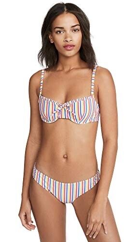 Onia Women's Madeline Bikini Top, Micro Stripe size XS