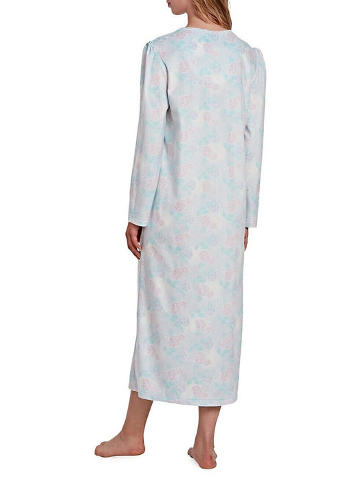 Jasmine Rose Long Floral Night Gown size XL aqua