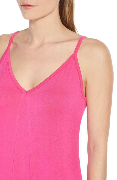 Gibson x Living Casual Knit Maxi Dress In Bright Pink Size XS