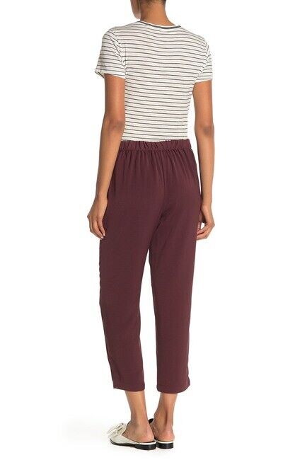 14th & Union Nordstrom women's  Soft Straight Leg Pants size S in burgundy