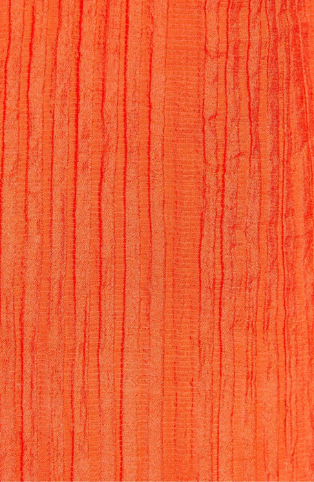 Endless Rose Women's Scoop Ruffle Neck Flounce Top In Orange Size S $69