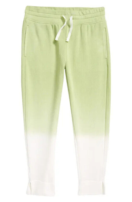 Zella Girl Kids Ombré Crop Jogger Pants In Green Stem Size S 7/8