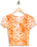 Abound Tie Dye Button Front Top In Rust Amber Orange Size M