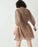 Sessun  viscose short smocked mini dress with print size S $440
