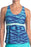Adidas Nouveau Racerback Tankini Sports Bra Bikini Swimsuit Navy Blue Top S