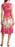 Vince Camuto Floral Mix Print Noeud Taille Fit & Flare Robe Midi Taille 2
