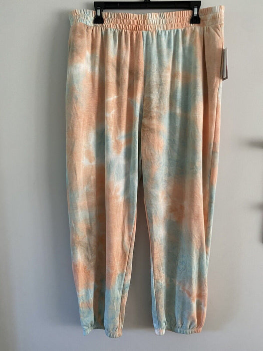 Bp. Joggers Sweatpants Lounge Pants Blue Pink Tie Dye Plus Size 1X