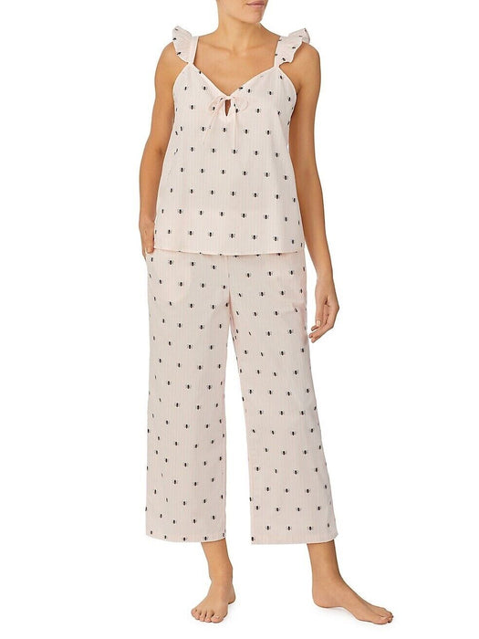 Kate Spade New York  2-Piece Striped Bee-Print Pyjama SetNWT size M Xmas