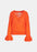 Essentiel Antwerp Chester Mohair & Wool Blend V Neck Sweater Orange Size M $360