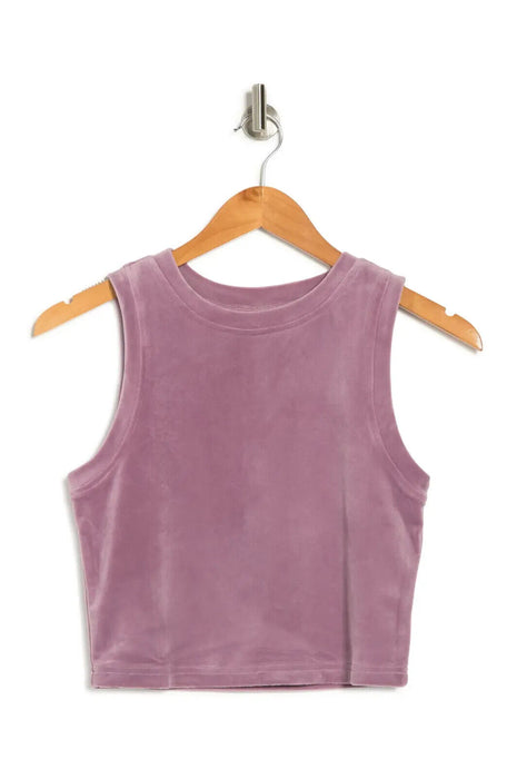 Abound Velour Sleeveless Tank Top In Purple Morn Size L