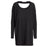Rag and Bone Black Tunic Dress Women's Size Small  Long Sleeve Knit Cutout Back